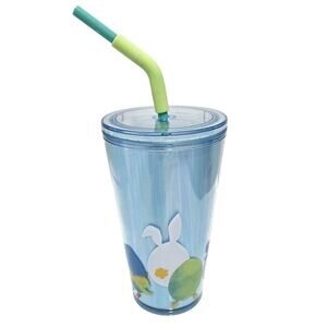 Starbucks 2025 Easter Egg Bunny Bend Straw Grande 16oz Cold Cup Tumbler NWT